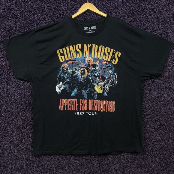 Guns N Roses Appetite for Destruction Tour Band T-Shirt XXL - Picture 1 of 4